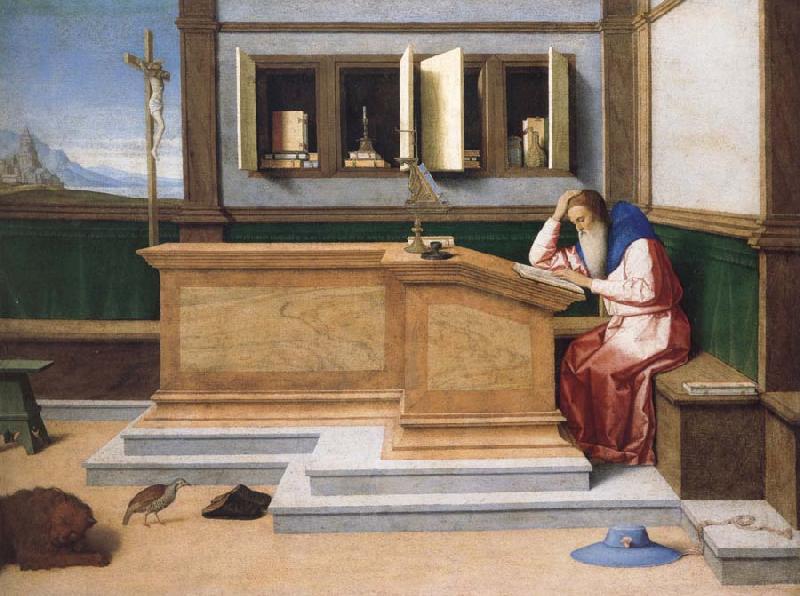 Vincenzo Catena Saint Jerome in His Study oil painting image